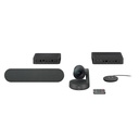 Logitech Rally Plus 4K Ultra-HD Modular Video Conferencing System, PTZ Camera, USB, For Large Rooms