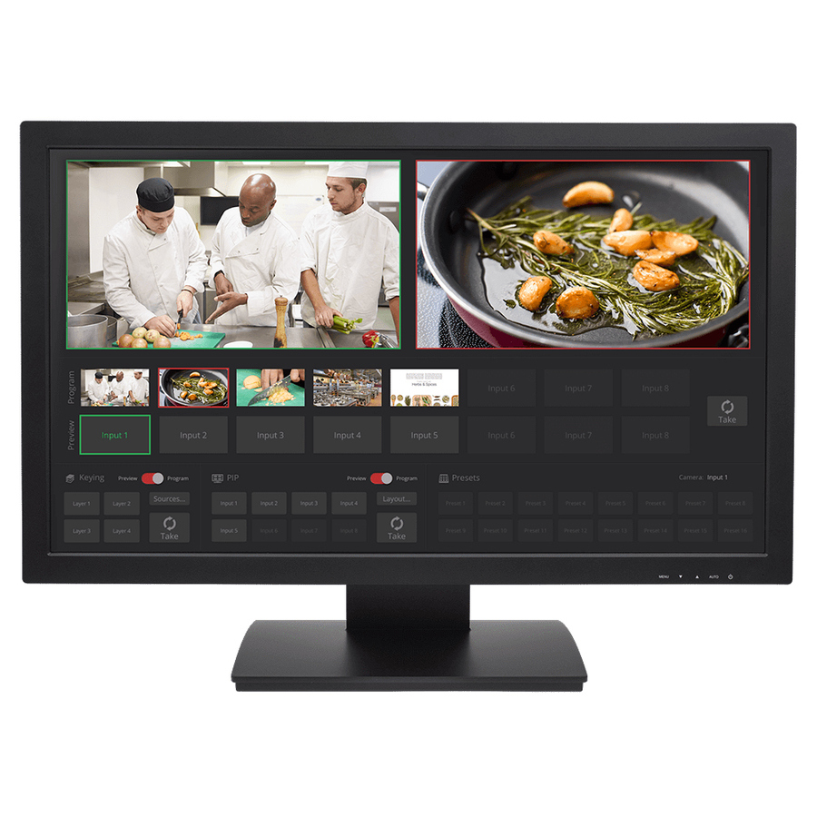 Vaddio TeleTouch 27" Touch-Screen Multiviewer - Black