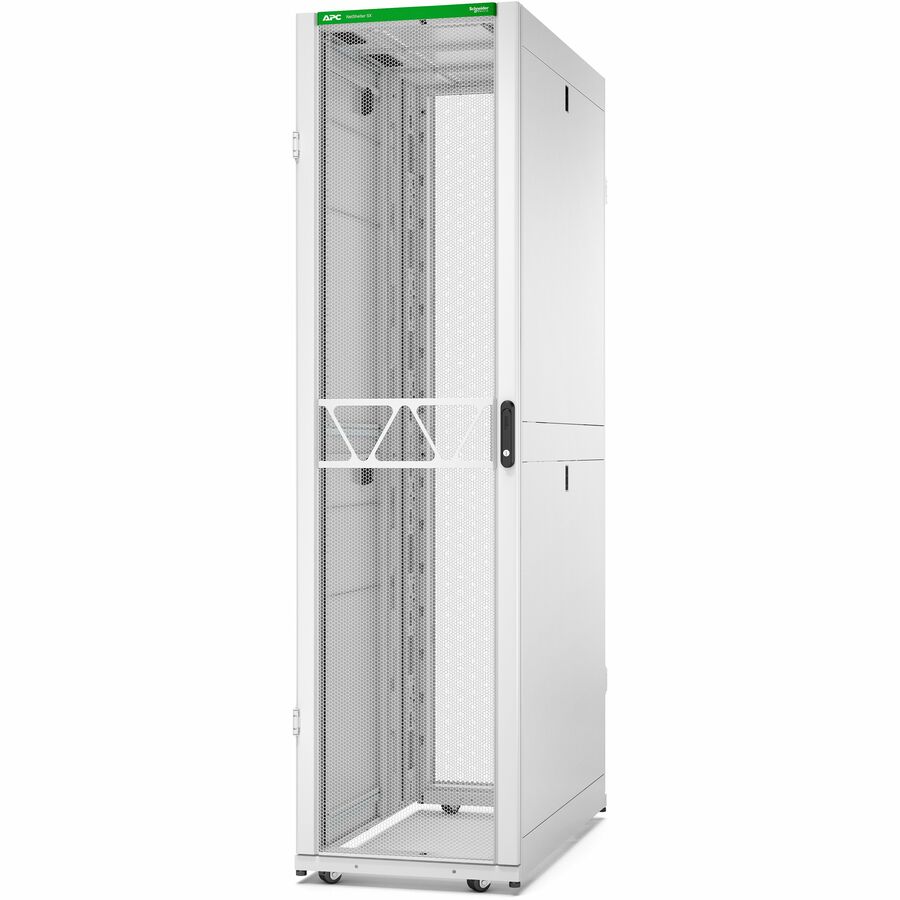 APC NetShelter SX Server Rack Gen 2, 48U, 2258H x 600W x 1200D mm, with Sides, White [TAA]