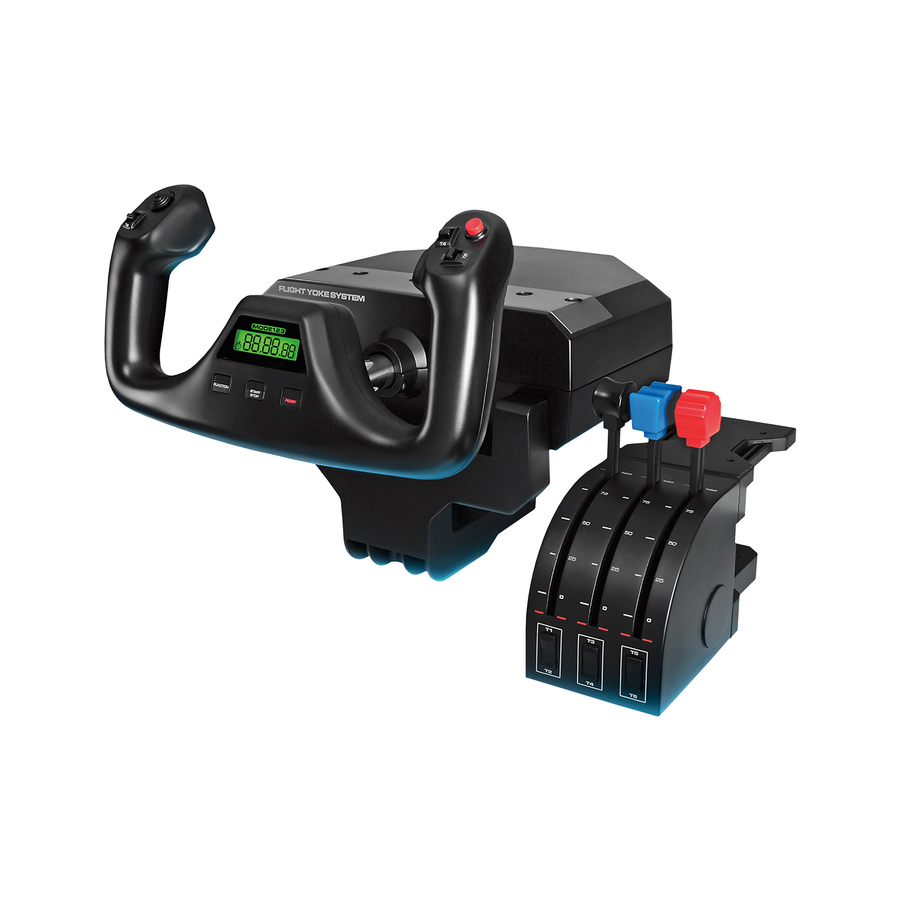 Logitech G Flight Yoke System Professional Simulation Yoke and Throttle Quadrant