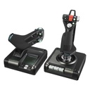Logitech G X52 Professional H.O.T.A.S. Part-Metal Throttle and Stick Simulation Controller