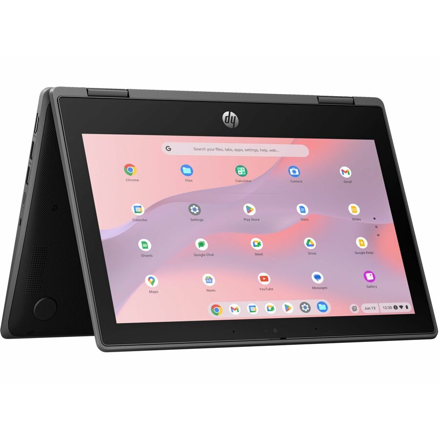 HP Fortis G5 11.6" Touchscreen Convertible 2 in 1 Chromebook - HD - Intel N-Series N200 - 8 GB - 64 GB Flash Memory - English Keyboard - Jack Black - Smart Buy