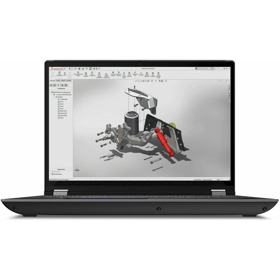 Lenovo ThinkPad P16 Gen 2 21FA0055US 16" Mobile Workstation - WQXGA - 165 Hz - Intel Core i7 14th Gen i7-14700HX - 32 GB - 1 TB SSD - English Keyboard - Villi Black, Storm Gray