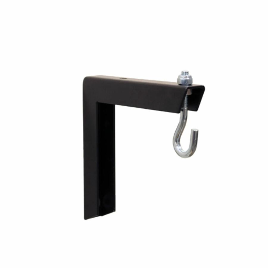 Da-Lite Mounting and Extension Brackets - No. 6 Sheet Metal Wall Brackets - 6in x 6in L-bracket - Black