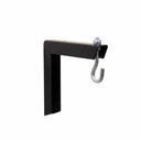 Da-Lite Mounting and Extension Brackets - No. 6 Sheet Metal Wall Brackets - 6in x 6in L-bracket - Black