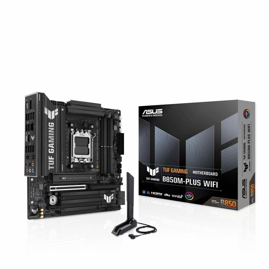 TUF B850M-PLUS WIFI7 Gaming Desktop Motherboard - AMD B850 Chipset - Socket AM5 - Micro ATX
