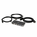 C2G Dual Monitor Docking Station Kit - Includes USB C Docking Station, 6ft HDMI Cable, and HDMI to DP Cables