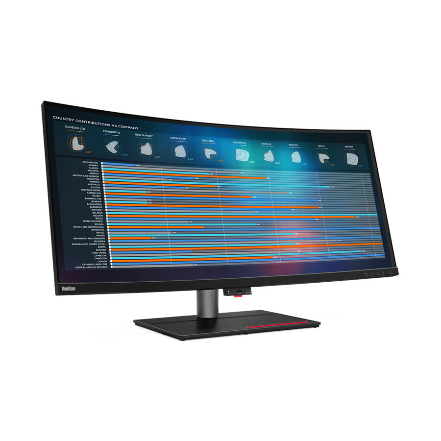Lenovo ThinkVision P40w-20 40" Class WUHD Curved Screen LED Monitor - 21:9 - Raven Black