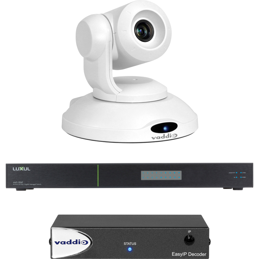 Vaddio EasyIP 10 Base Video Conferencing Kit with IP PTZ Camera - White