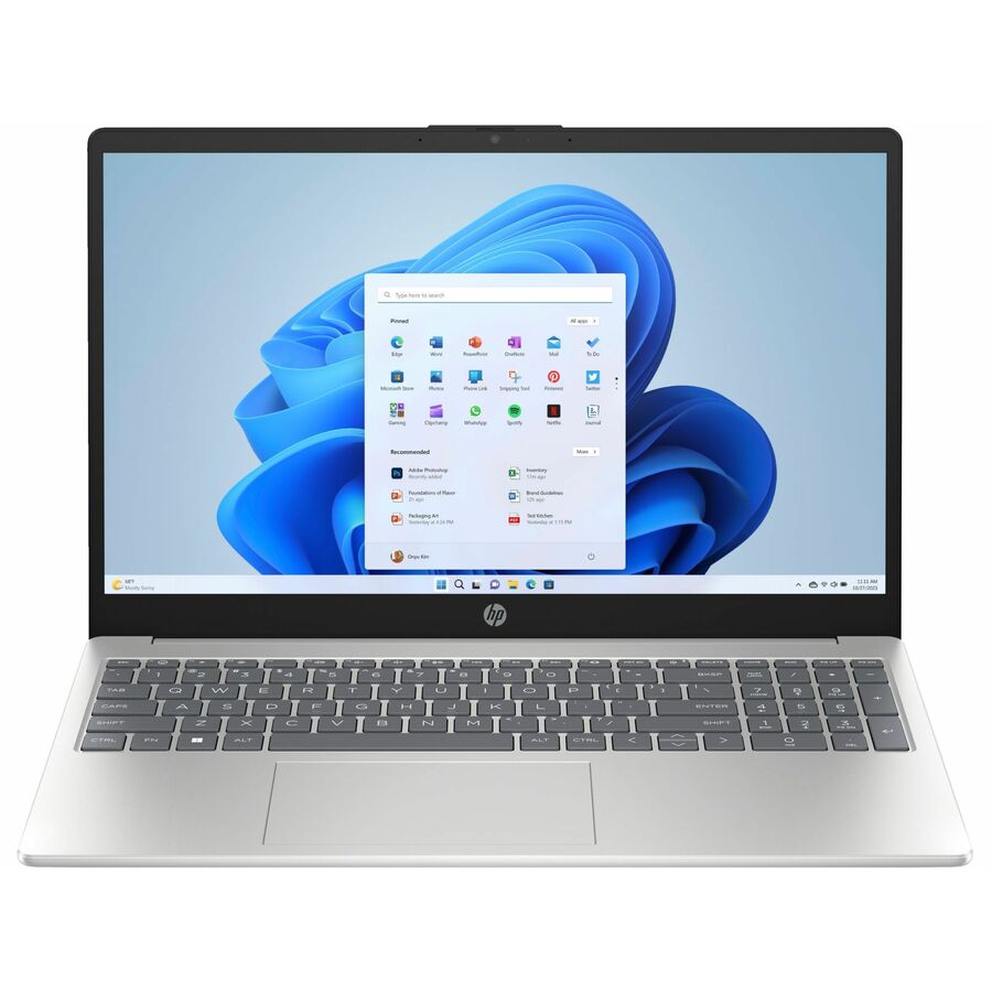 HP 15.6" Notebook - Full HD - 1920 x 1080 - (Intel Core i5 13th Gen i5-1335U Deca-core (10 Core) - 8 GB Total RAM - 512 GB SSD - Natural Silver - Refurbished