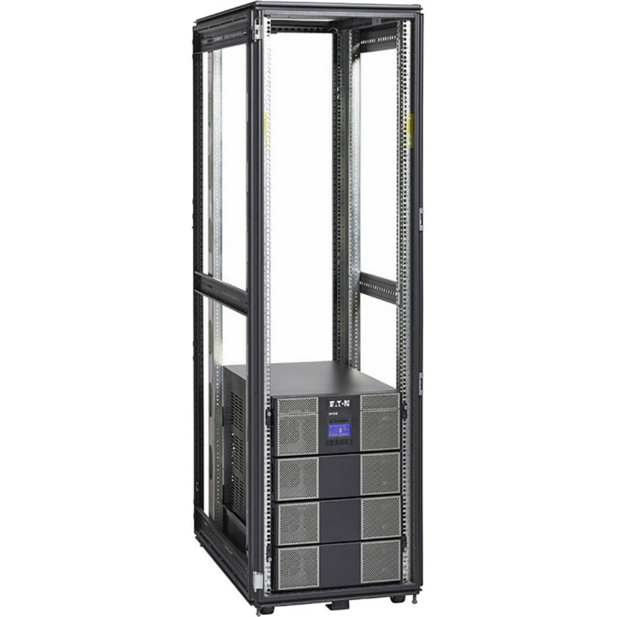 Eaton 9PXM 4-16kVA 208/240V Split-Phase Modular Scalable Online Double-Conversion UPS Cabinet, Hardwired Input / Output, Cybersecure Network Card Option, 14U, TAA