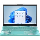 HP 15.6" Notebook - HD - 1366 x 768 - (Intel N-Series N100 Quad-core (4 Core) - 4 GB Total RAM - 128 GB Flash Memory - Aquamarine Sky - Refurbished