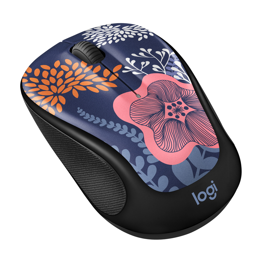 Logitech Design Collection Limited Edition Wireless Mouse with Colorful Designs - USB Unifying Receiver, 12 months AA Battery Life, Portable & Lightweight, Easy Plug & Play with Universal Compatibility - FOREST FLORAL