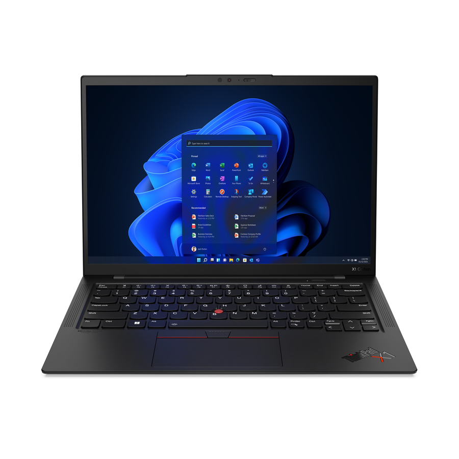 Lenovo ThinkPad X1 Carbon Gen 10 21CB00EUUS 14" Touchscreen Notebook - WUXGA - Intel Core i5 12th Gen i5-1250P - vPro Technology - Intel Evo Platform - 16 GB - 256 GB SSD - English Keyboard - Deep Black Weave