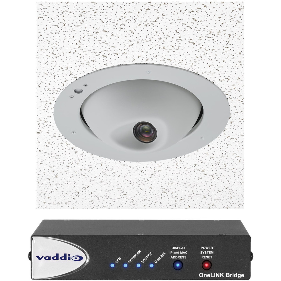 Vaddio RoboFLIP 4K HDBT OneLINK Bridge System - Inlcudes PTZ Camera and Interface - TAA Compliant