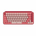 Logitech POP Keys Wireless Mechanical Keyboard With Emoji Keys - Heartbreaker Rose