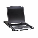 Eaton 16-Port Cat5 KVM over IP Switch - Virtual Media, 19 in. LCD, 1 Remote/1 Local User, 1U Rack-Mount, TAA