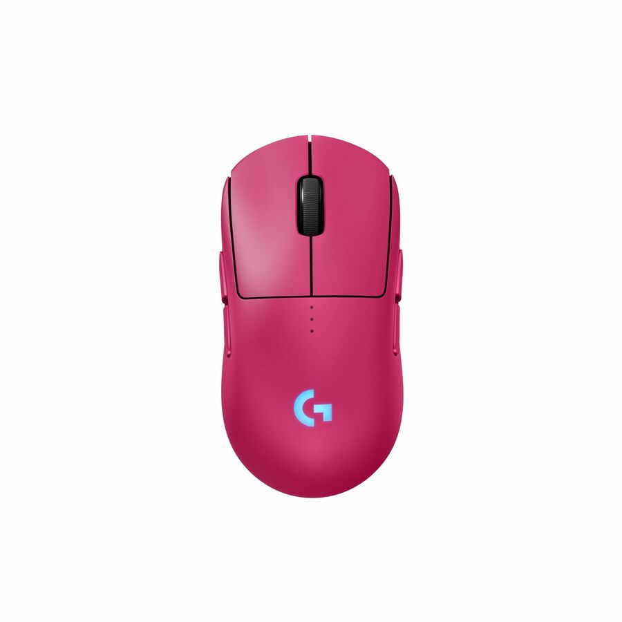 Logitech G PRO 2 LIGHTSPEED Wireless Gaming Mouse, Right- or Left-Handed Mouse with up to 4 Customizable and Switchable Magnetic Side Buttons, 32k DPI Sensor, USB-C Charging, for PC/Mac - Magenta