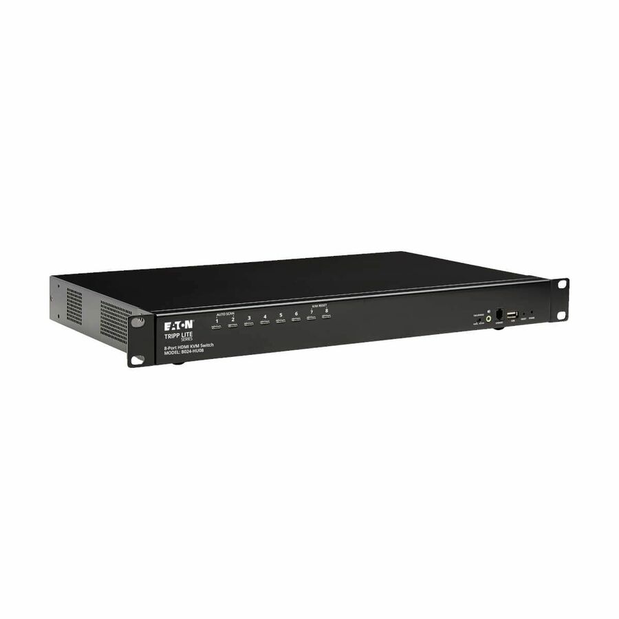 Tripp Lite by Eaton 8-Port HDMI/USB KVM Switch with Audio/Video and USB Peripheral Sharing 1U Rack-Mount