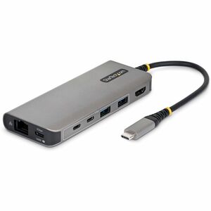 StarTech USB-C to HDMI Multiport Adapter with 140W PD Charging, 4K 60Hz, 5-Port USB 5Gbps Hub, GbE, Type-C Mini Dock