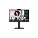 Lenovo ThinkVision T24mv-30 24" Class Webcam Full HD LED Monitor - 16:9 - Raven Black