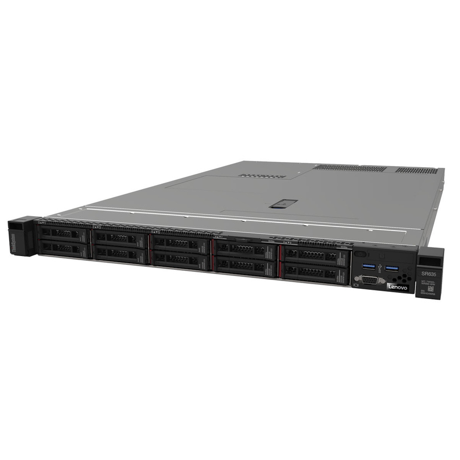 Lenovo ThinkSystem SR635 7Y99A02WNA 1U Rack Server - 1 EPYC 7302P 3 GHz - 32 GB RAM - Serial ATA Controller
