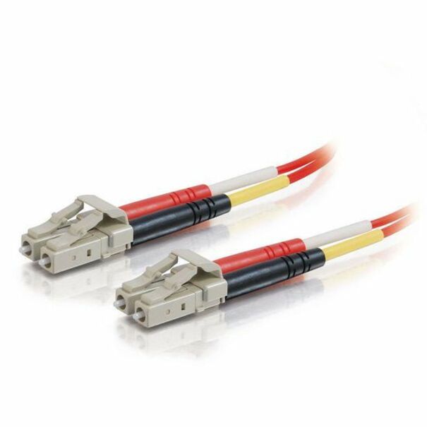 C2G-3m LC-LC 62.5/125 OM1 Duplex Multimode PVC Fiber Optic Cable - Red