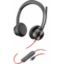 Poly Blackwire 8225 Microsoft Teams Certified Headset +USB-C/A Adapter TAA