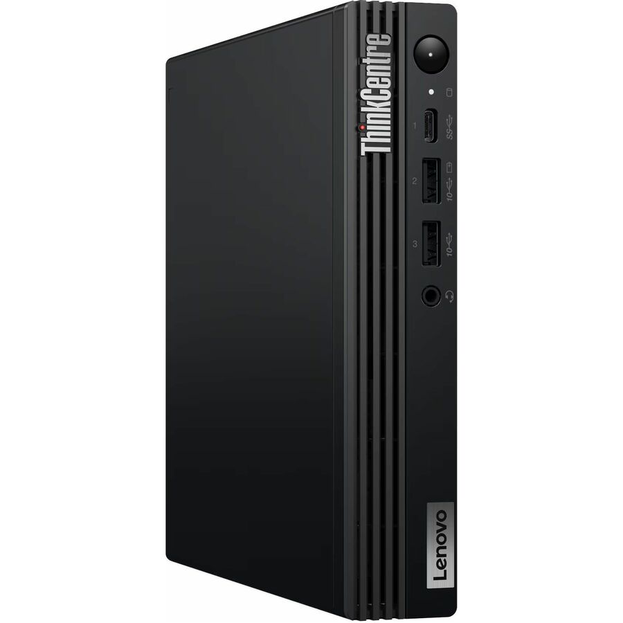 Lenovo ThinkCentre M70q Gen 5 12TQS00100 Desktop Computer - Intel Core i7 14th Gen i7-14700T - vPro Technology - 16 GB - 512 GB PCI Express NVMe 4.0 SSD - Black