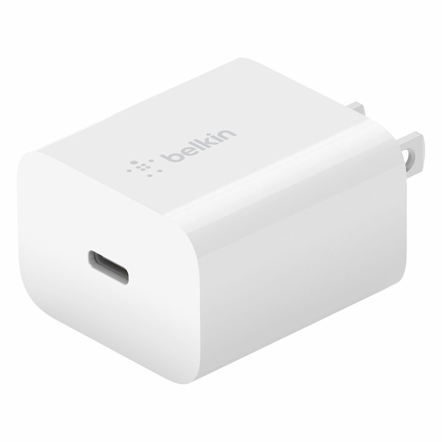 Belkin 20W Portable USB-C Wall Charger - 1xUSB-C (20W) - Fast Charge - Power Adapter - White