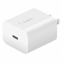 Belkin 20W Portable USB-C Wall Charger - 1xUSB-C (20W) - Fast Charge - Power Adapter - White