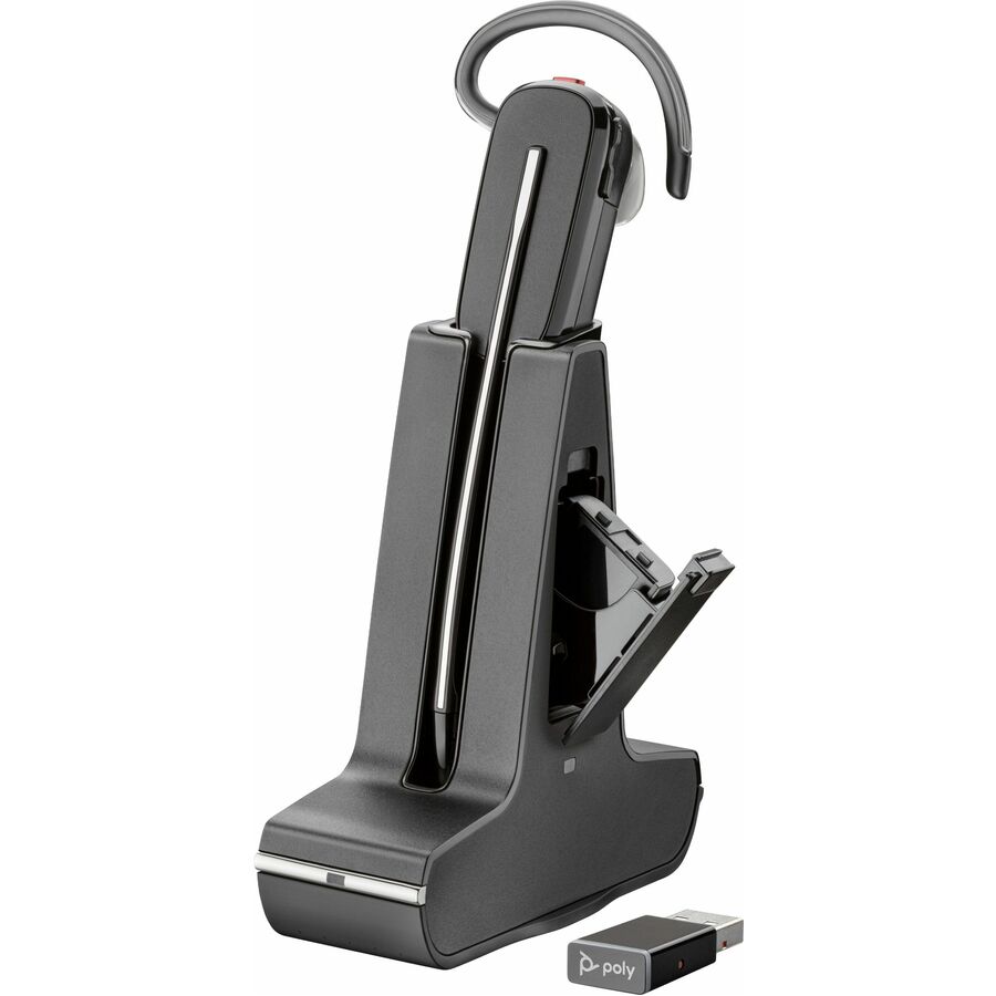 Poly Savi 8245-M Microsoft Teams Certified DECT 1920-1930 MHz USB-A Headset +D200 TAA