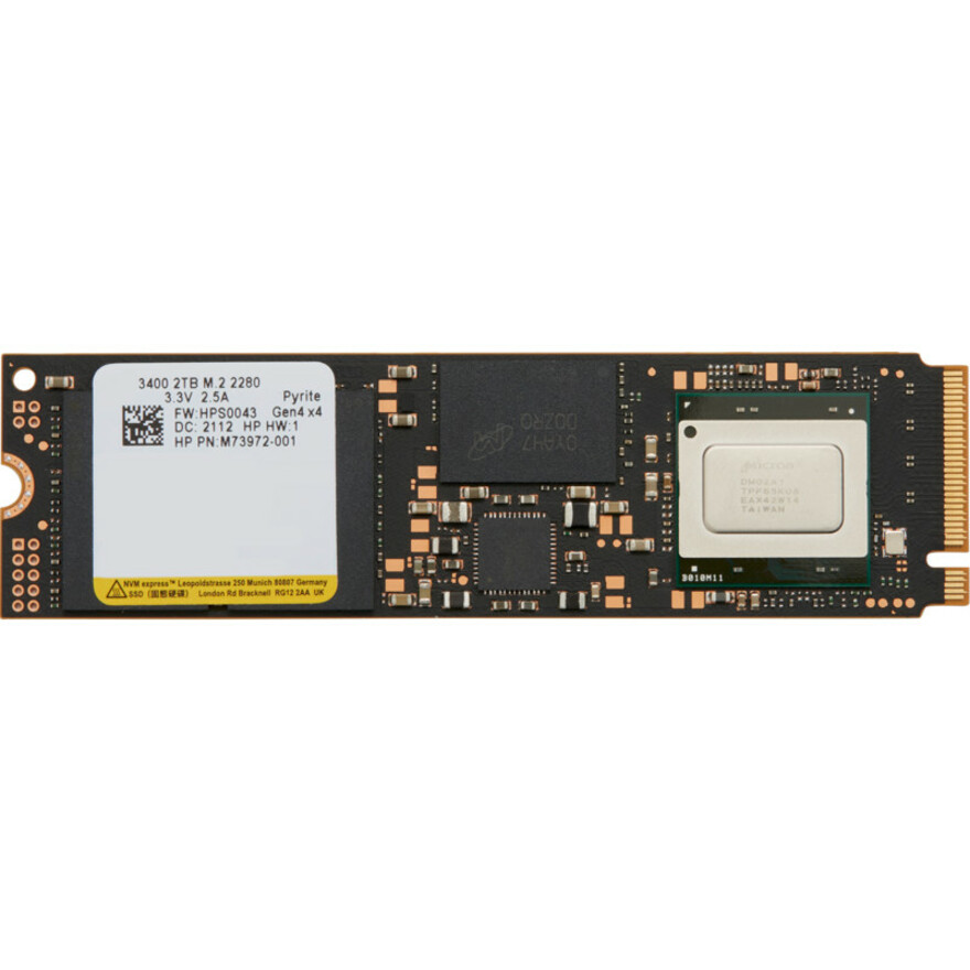 HP 2 TB Solid State Drive - M.2 Internal - PCI Express NVMe (PCI Express NVMe 4.0 x4)