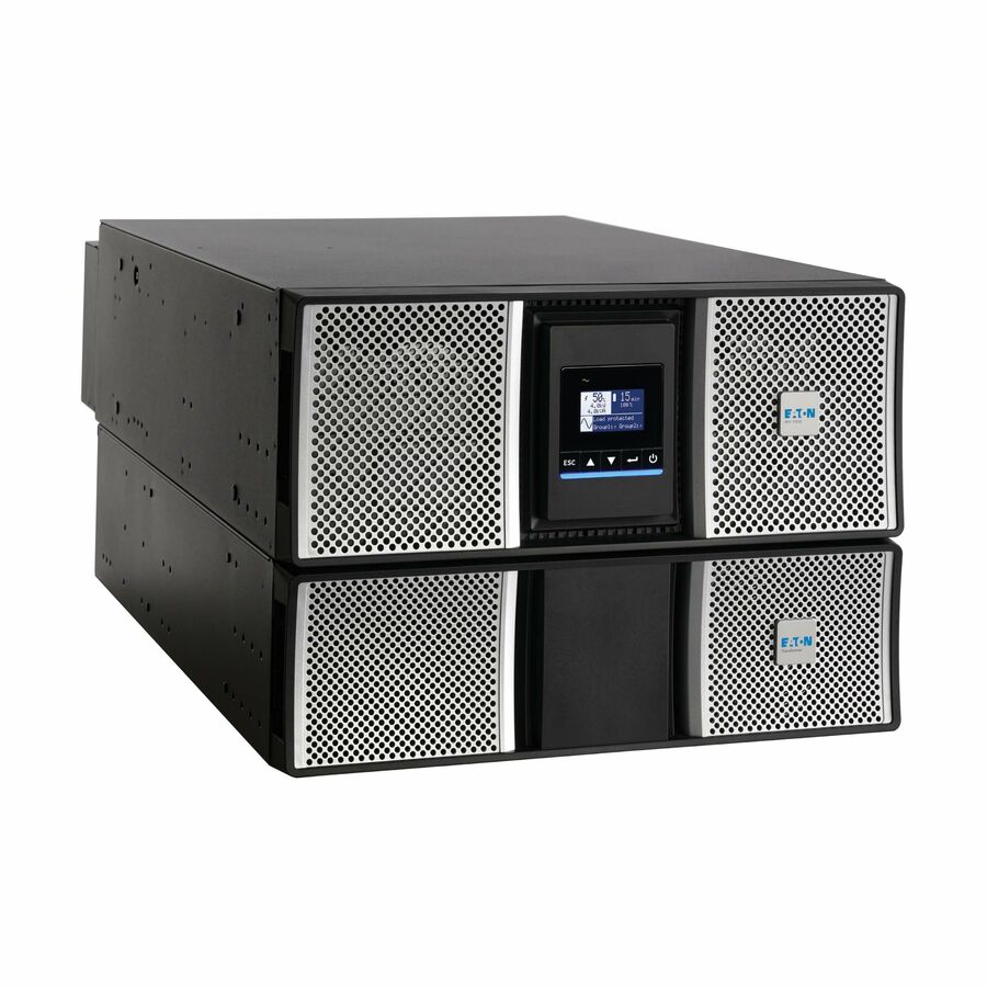 Eaton 9PX G2 8000VA 8000W 208/120V Online Double-Conversion UPS - Hardwired Input, 18x 5-20R and 3x L6-30R Outlets, Cybersecure Network Card, Maintenance Bypass, Extended Run, 7U Rack/Tower