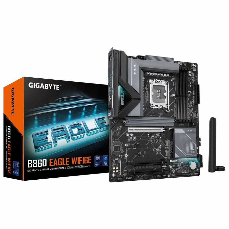 GIGABYTE Ultra Durable B860 EAGLE WIFI6E Gaming Desktop Motherboard - Intel B860 Chipset - Socket LGA-1851 - ATX