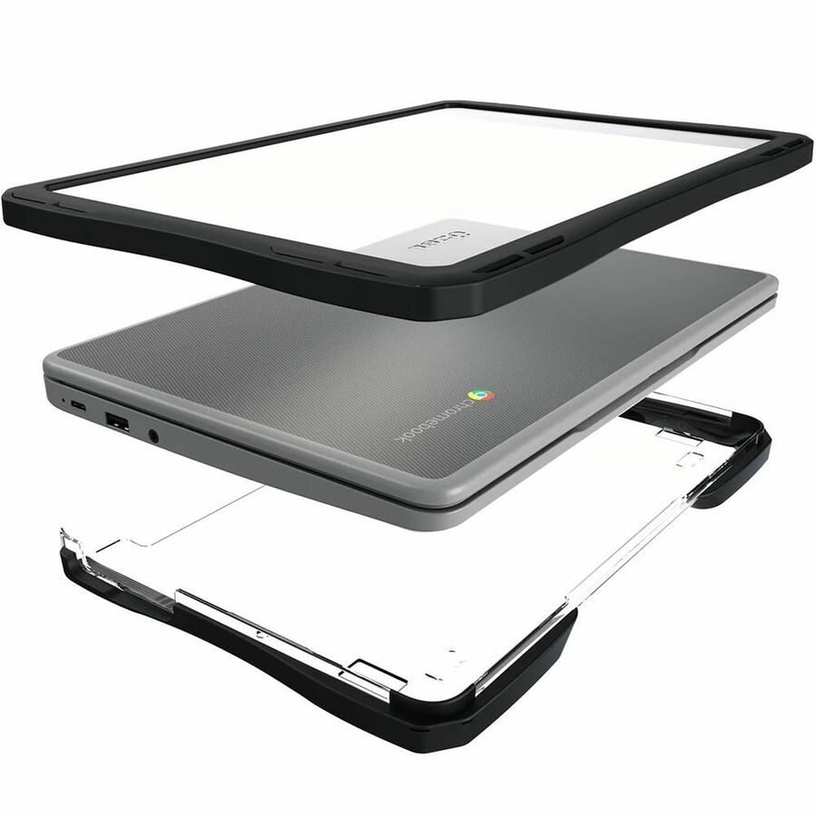 Rugged Hard Shell Air Style Case for Asus Chromebook CR1104 / CZ1104 / BR1104 / BZ1204