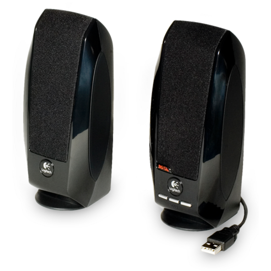 Logitech S150 2.0 Portable Speaker System - 1.20 W RMS - Black