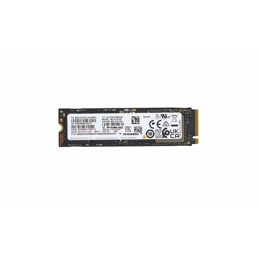 HP 512 GB Solid State Drive - M.2 Internal - PCI Express NVMe (PCI Express NVMe 4.0 x4)