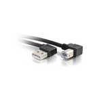C2G 5m USB 2.0 Right Angle A/B Cable - Black (16.4ft)