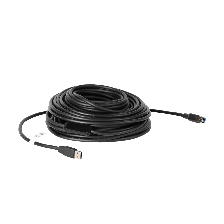 Vaddio 20m USB 3.0 A to USB B Cable - Active USB Cable - Black