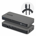 StarTech 4-Port Thunderbolt™ 5 Hub with Thunderbolt™ Share KVM, 80 / 120Gbps, 8K Multi-Display, 140W PD, USB-A 10Gbps, TB4 & USB4