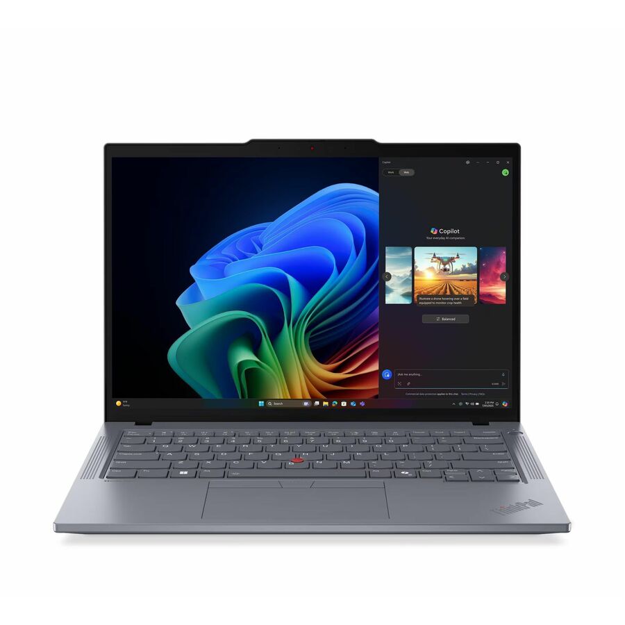 Lenovo ThinkPad T14 Gen 6 21QJ00CRUS 14" Copilot+ PC Notebook - WUXGA - 60 Hz - AMD Ryzen AI 5 PRO 340 - 16 GB - 256 GB SSD - English Keyboard - Gray