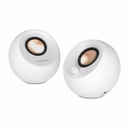 Creative Pebble Pro 2.0 Portable Bluetooth Speaker System - 10 W RMS - White