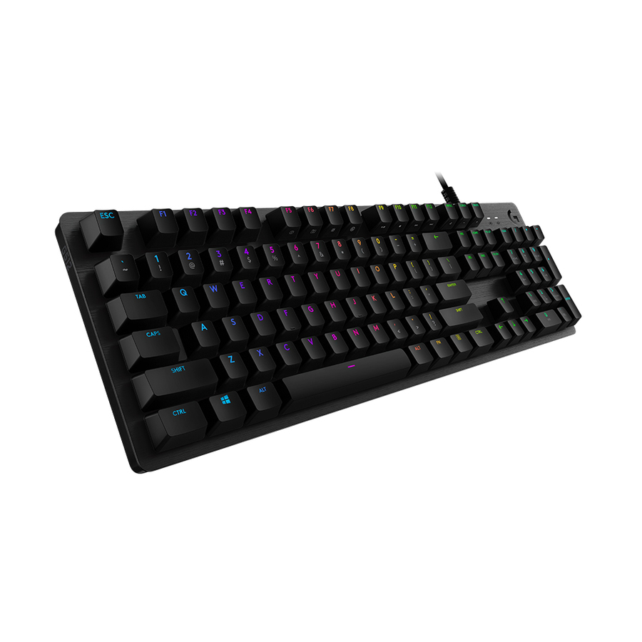 Logitech G512 RGB Mechanical Gaming Keyboard, GX Blue, USB Passthrough