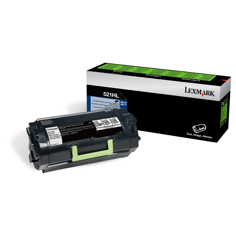 Lexmark 520HAL Original High Yield Laser Toner Cartridge - Black Pack