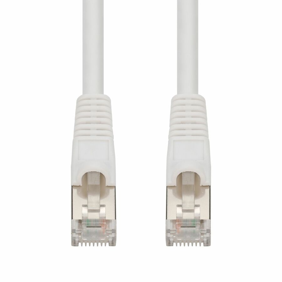 AddOn 5ft White CAT 7 Shielded (S/FTP) PVC Ethernet Cable Snagless Bubble Boot RJ-45 M/M