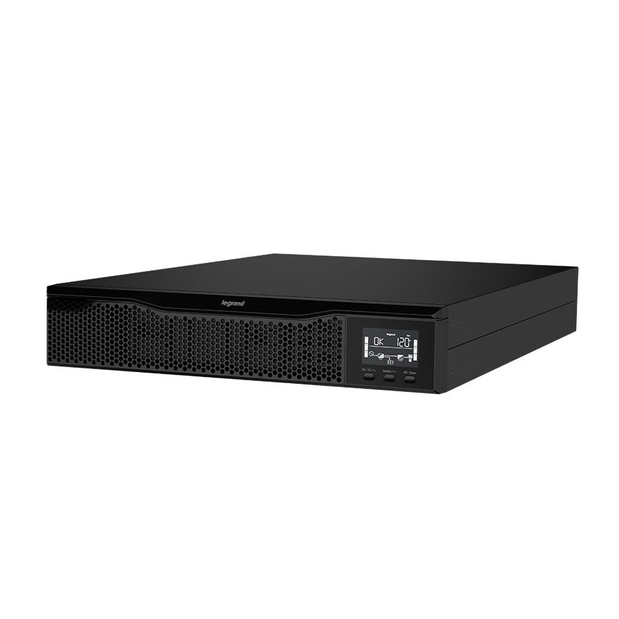 Ortronics UPS, Line Interactive, LCD, 2000VA, 120V, 2U, (8) 5-20R, 5-20P Cord