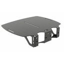 Premier Mounts Mounting Shelf for Camera, Video Conference Equipment, Tablet, Notebook, Sound Bar Speaker - Black - TAA Compliant
