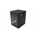 Ortronics Swing-Out Wall-Mount Ruggedized Cabinets, 18RU, Plexi Door