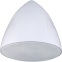 Crestron Saros PD6T-W-T-EACH 2-way Outdoor Pendant Mount, Ceiling Mountable Speaker - 125 W RMS - White Textured - TAA Compliant